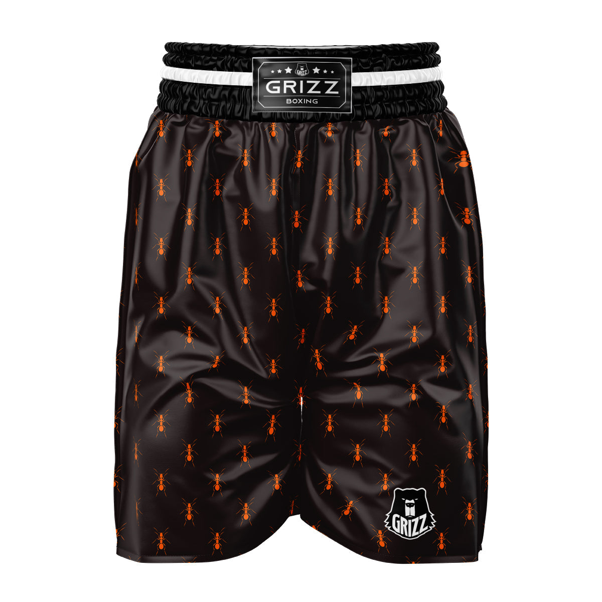 Ant Orange Print Pattern Boxing Shorts-grizzshop