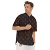 Ant Orange Print Pattern Men's Short Sleeve Shirts-grizzshop