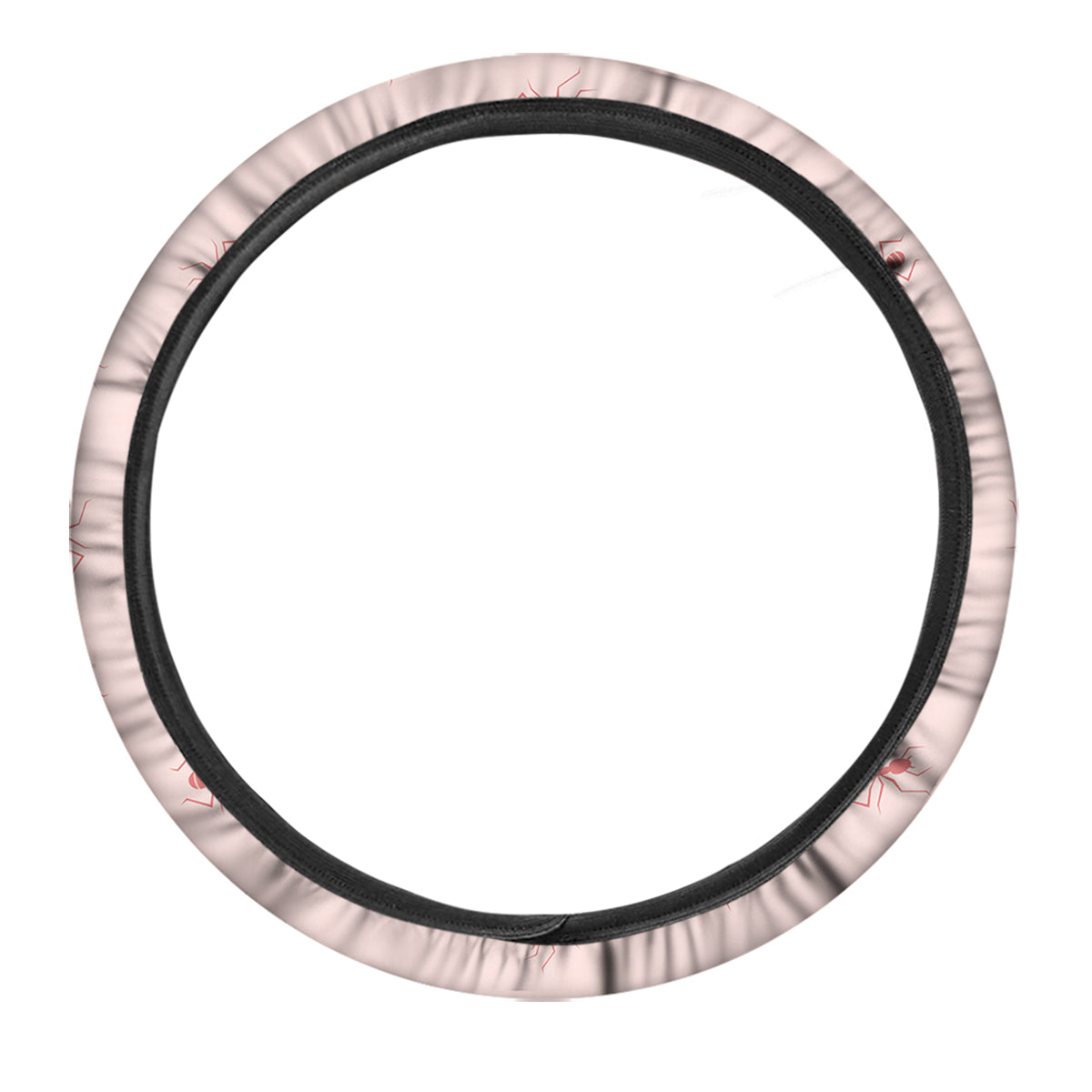 Ant Red Pink Print Pattern Car Steering Wheel Cover-grizzshop