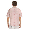 Ant Red Pink Print Pattern Men's Short Sleeve Shirts-grizzshop