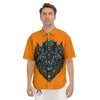 Anubis Engraving Ornament Print Men's Short Sleeve Shirts-grizzshop