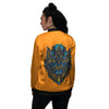 Anubis Engraving Ornament Print Women's Bomber Jacket-grizzshop