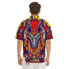 Anubis Exotic Egyptian Print Men's Short Sleeve Shirts-grizzshop