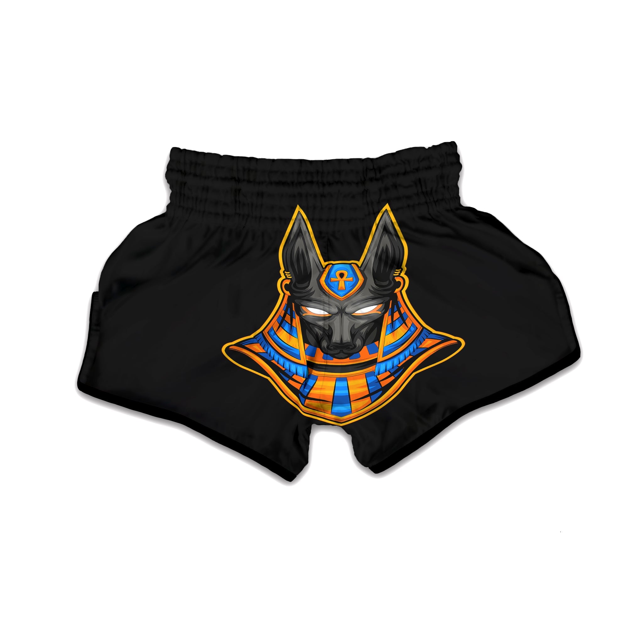 Anubis God Print Muay Thai Boxing Shorts-grizzshop