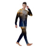 Apocalyptic Lightnings Print Men's Pajamas-grizzshop