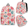 Apple Pattern Print Backpack-grizzshop