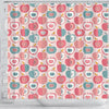 Apple Pattern Print Bathroom Shower Curtain-grizzshop