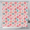 Apple Pattern Print Bathroom Shower Curtain-grizzshop