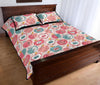 Apple Pattern Print Bed Set Quilt-grizzshop