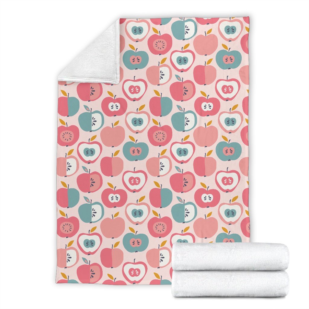 Apple Pattern Print Blanket-grizzshop