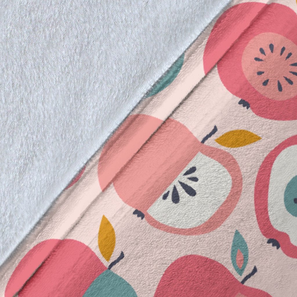 Apple Pattern Print Blanket-grizzshop