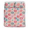 Apple Pattern Print Duvet Cover Bedding Set-grizzshop