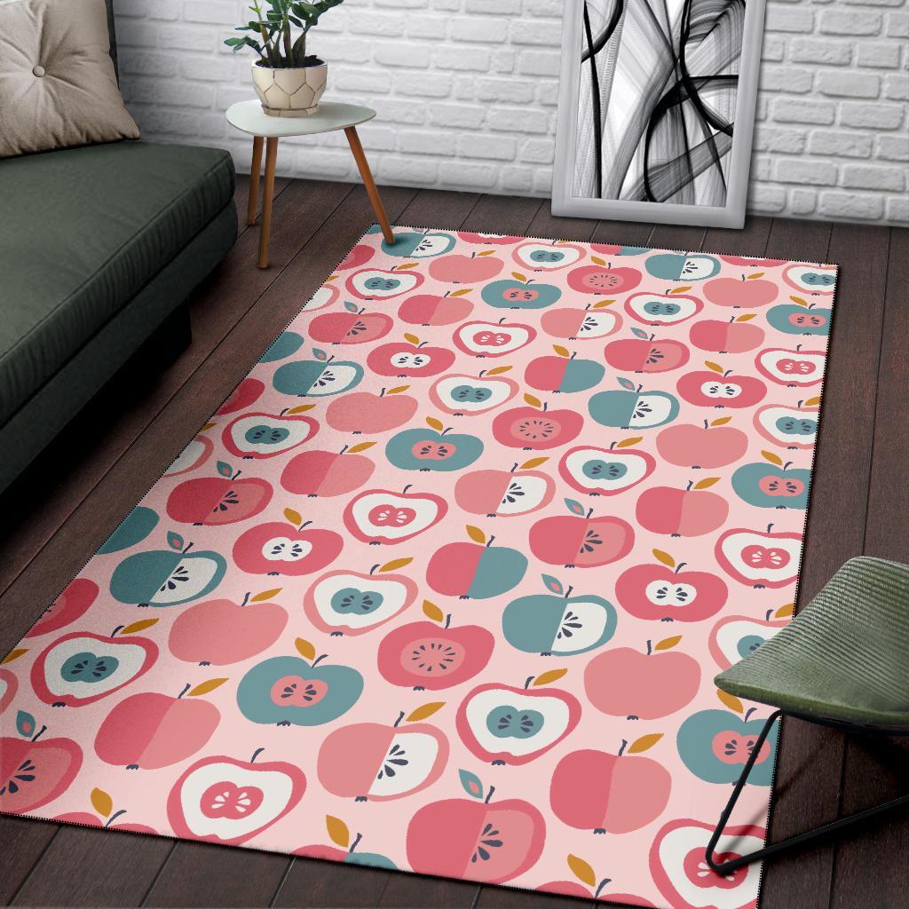 Apple Pattern Print Floor Mat-grizzshop