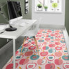 Apple Pattern Print Floor Mat-grizzshop