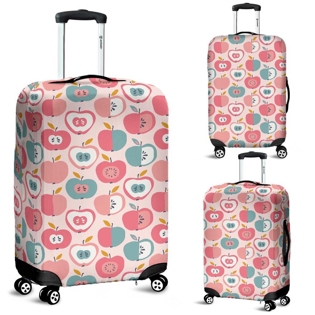 Apple Pattern Print Luggage Cover Protector-grizzshop