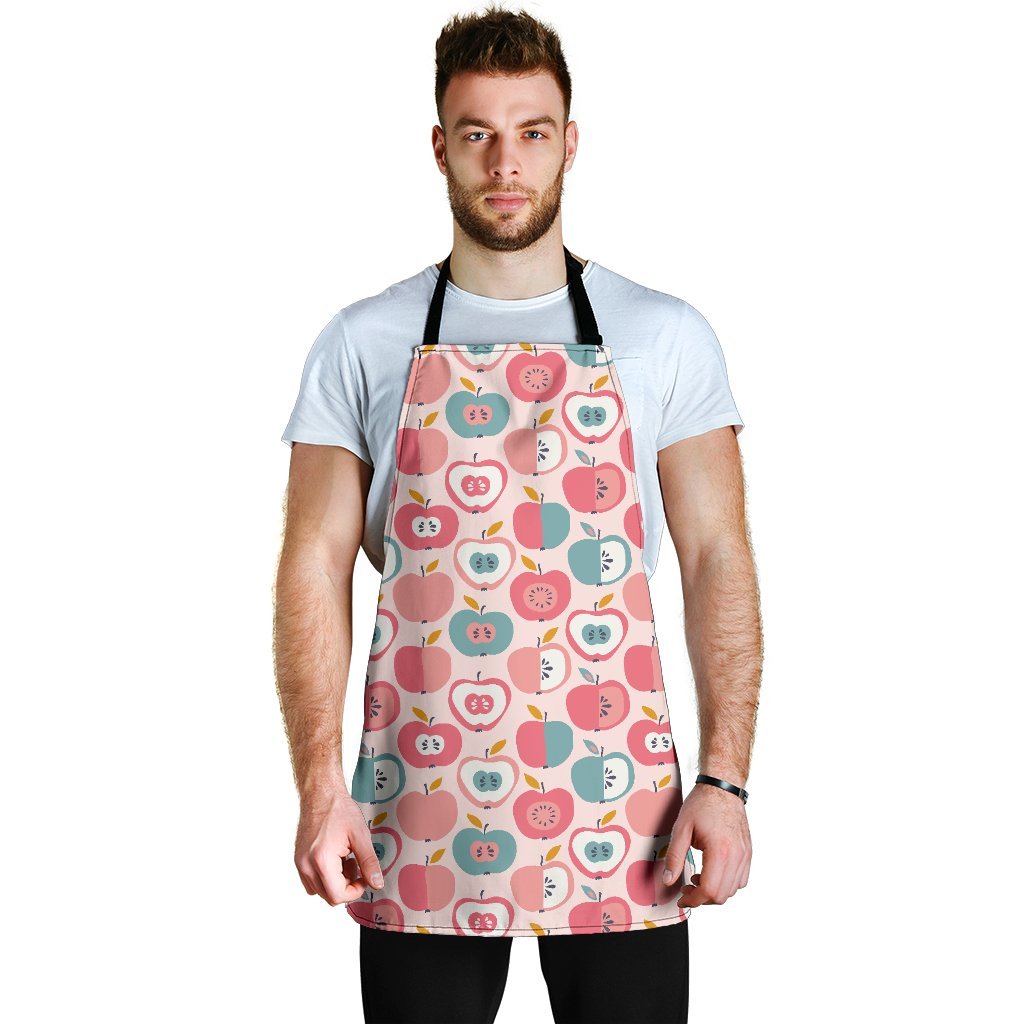 Apple Pattern Print Men's Apron-grizzshop