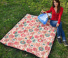 Apple Pattern Print Quilt-grizzshop