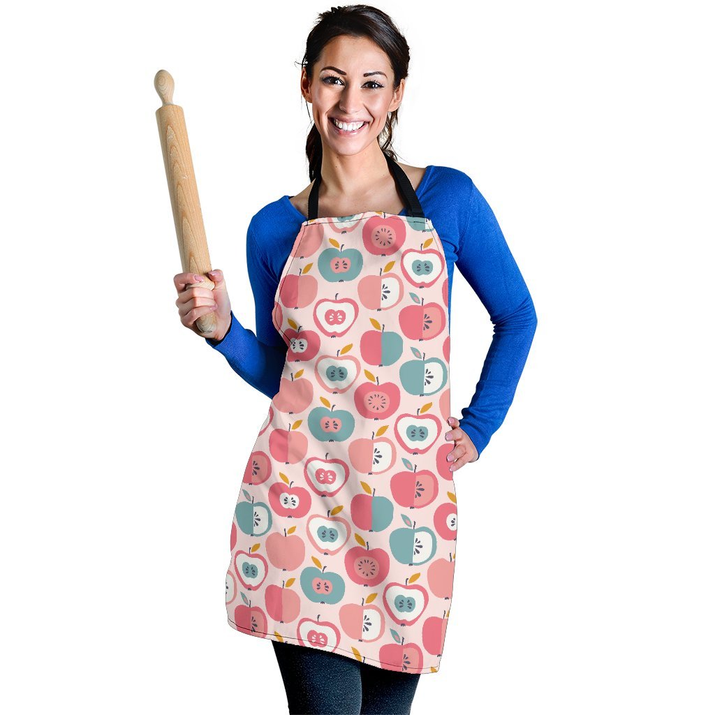 Apple Pattern Print Women's Apron-grizzshop