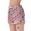 Apple Pattern Print Women's Shorts-grizzshop