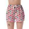 Apple Pattern Print Women's Shorts-grizzshop