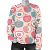 Apple Pattern Print Women's Sweatshirt-grizzshop