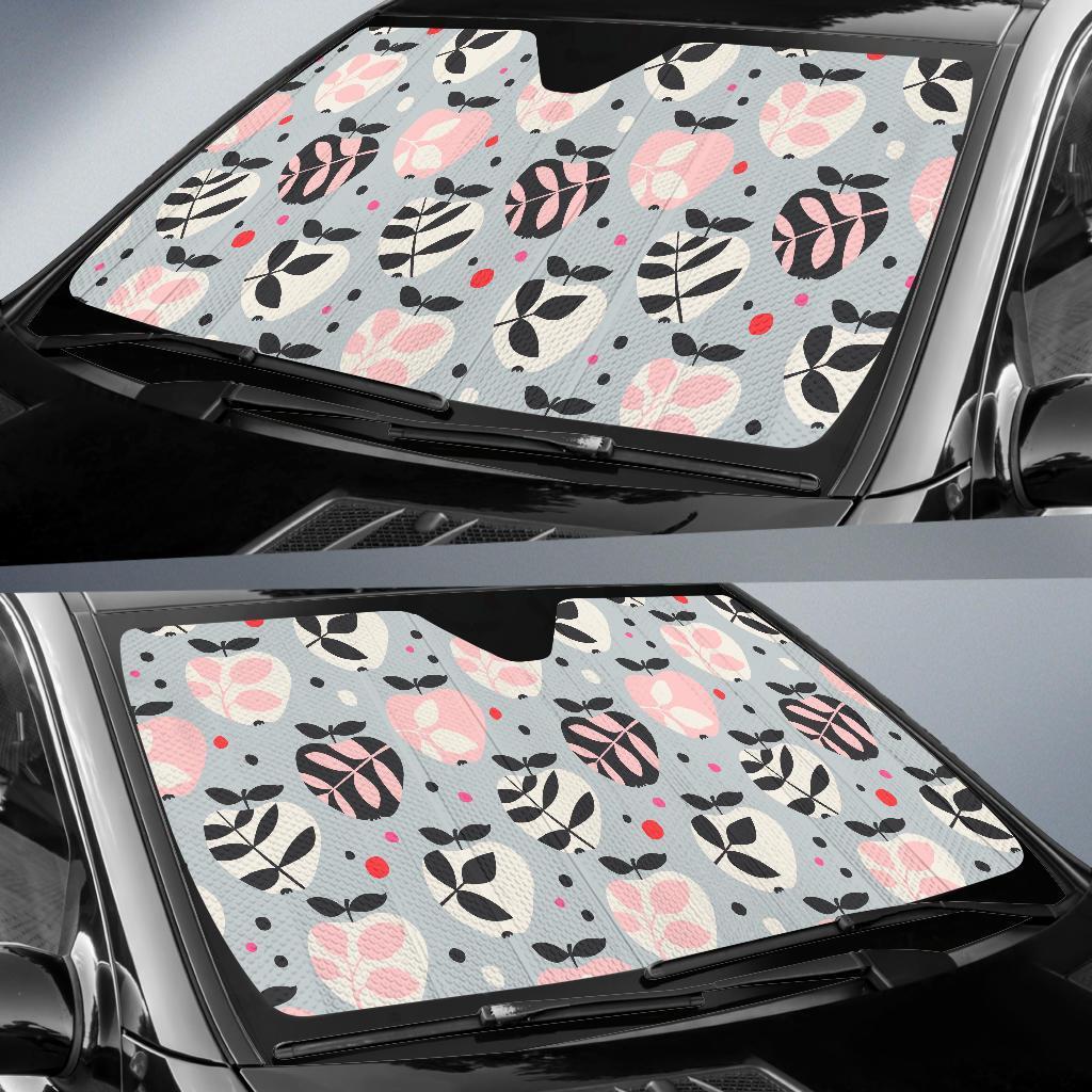Apple Print Pattern Car Sun Shade-grizzshop