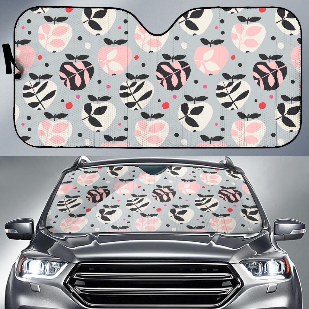 Apple Print Pattern Car Sun Shade-grizzshop