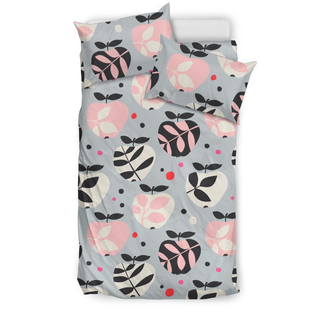 Apple Print Pattern Duvet Cover Bedding Set-grizzshop