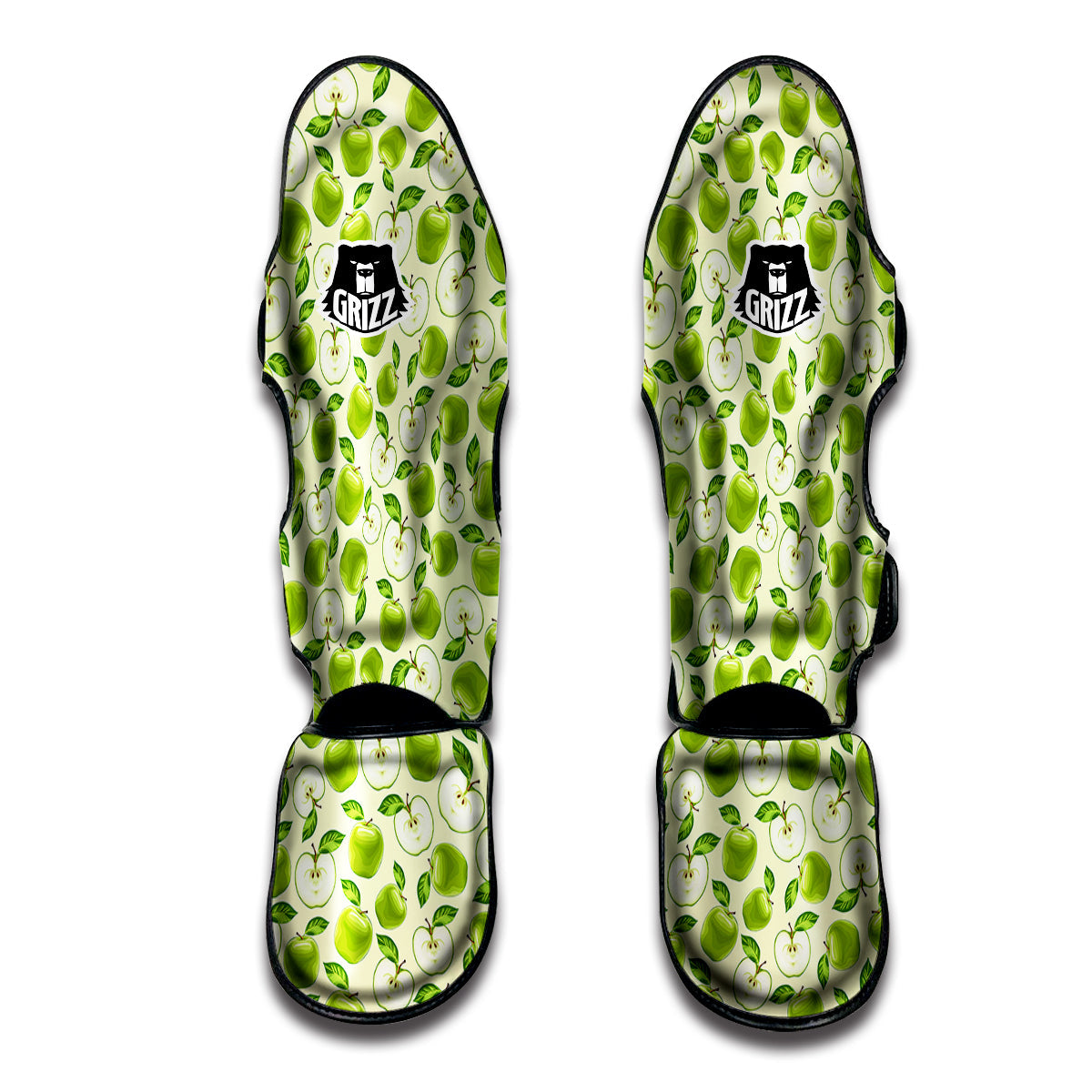 Apple Print Pattern Muay Thai Shin Guards-grizzshop