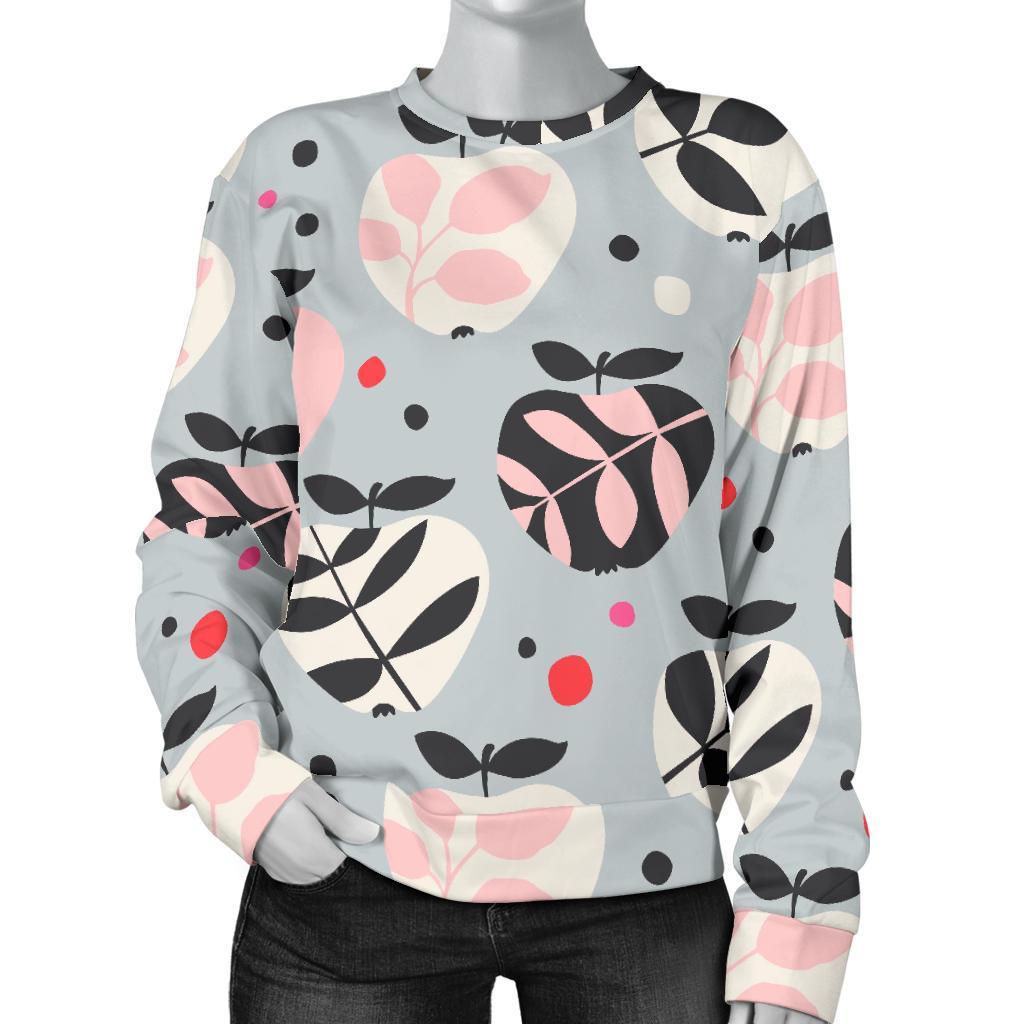 Apple Print Pattern Women's Sweatshirt-grizzshop