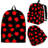 Apple Red Pattern Print Backpack-grizzshop