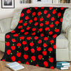 Apple Red Pattern Print Blanket-grizzshop