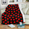 Apple Red Pattern Print Blanket-grizzshop