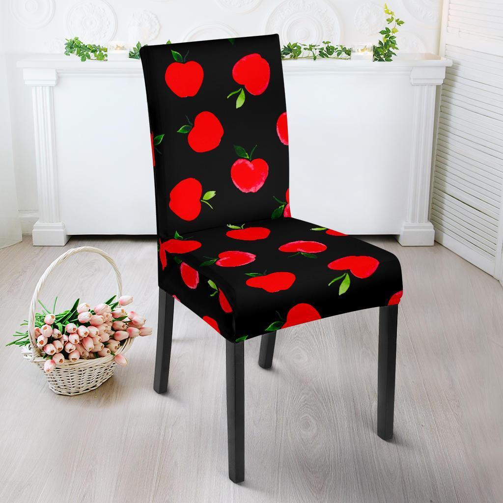 Apple Red Pattern Print Chair Cover-grizzshop