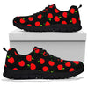 Apple Red Pattern Print Sneaker Shoes For Men Women-grizzshop