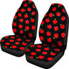 Apple Red Pattern Print Universal Fit Car Seat Covers-grizzshop