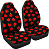 Apple Red Pattern Print Universal Fit Car Seat Covers-grizzshop