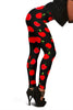 Apple Red Pattern Print Women Leggings-grizzshop