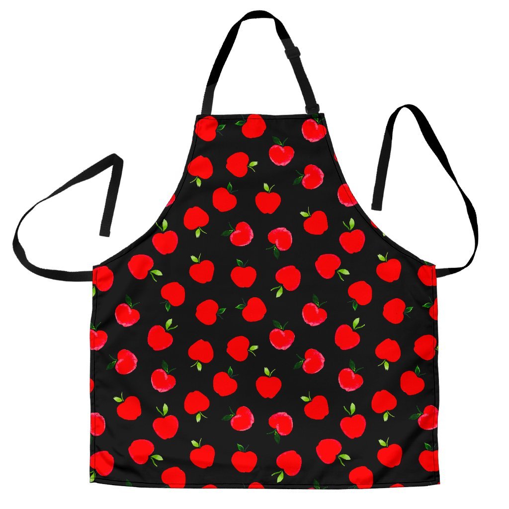 Apple Red Pattern Print Women's Apron-grizzshop