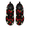 Apple Red Print Pattern Black Sneaker-grizzshop