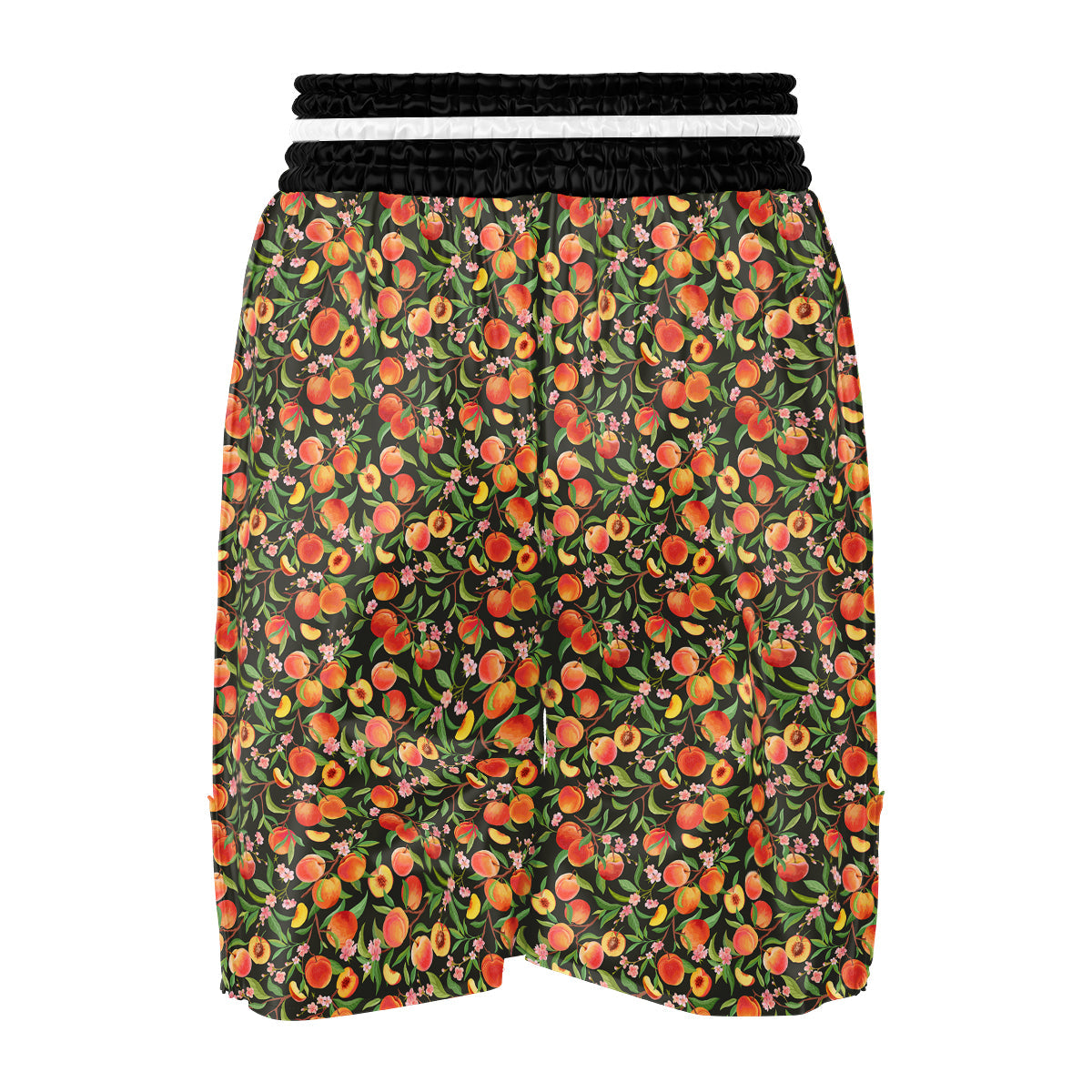 Apricot Print Pattern Boxing Shorts-grizzshop