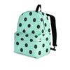 Aqua And Black Polka Dot Backpack-grizzshop