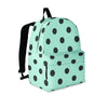 Aqua And Black Polka Dot Backpack-grizzshop