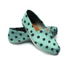 Aqua And Black Polka Dot Canvas Shoes-grizzshop