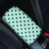 Aqua And Black Polka Dot Car Console Cover-grizzshop