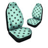 Aqua And Black Polka Dot Car Seat Covers-grizzshop