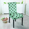 Aqua And Black Polka Dot Chair Cover-grizzshop