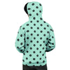 Aqua And Black Polka Dot Men's Hoodie-grizzshop