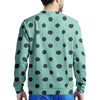 Aqua And Black Polka Dot Men's Sweatshirt-grizzshop