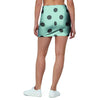 Aqua And Black Polka Dot Mini Skirt-grizzshop